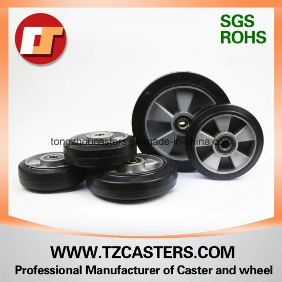 Black Non-Inflatable Upgraded Parts Rubber Tyre Durable Wheel Solid Tire