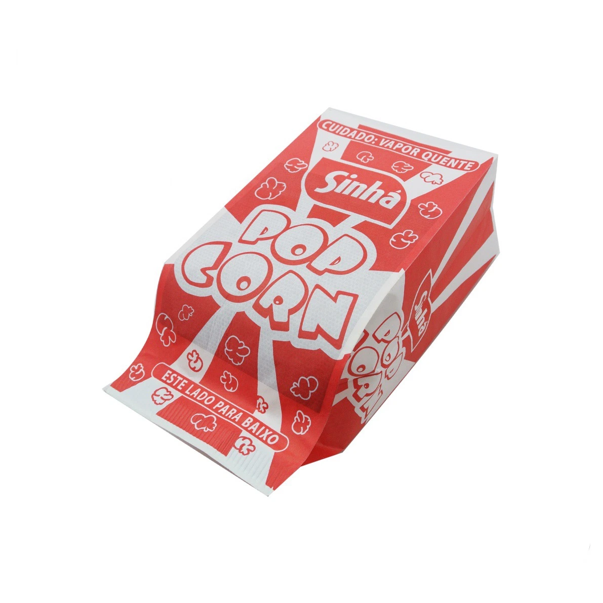 Lebensmittelverpackung Pfas Free Hochwertige Papierbeutel Heizung Explosionsgeschützt Fluorin-Freemicwave Popcorn-Packbeutel