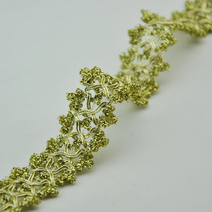 Gold Braided Lace Home Textile Trimming Accessories in Stock