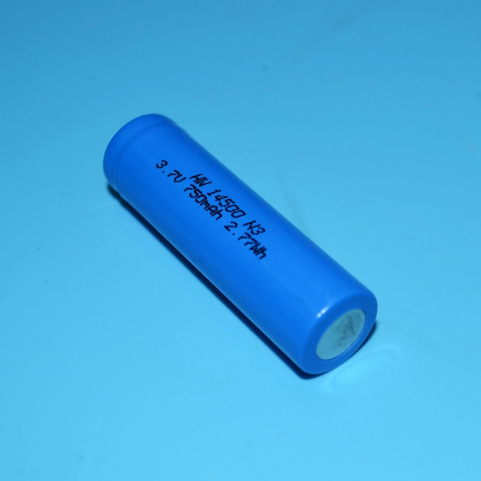 AA Size 14500 3.7V 750mAh Lithium Ion Cell for Flashlight