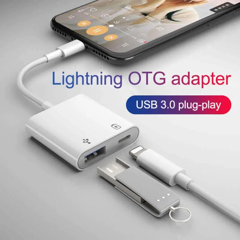 USB un adaptador de audio hembra con puerto de carga para USB Lector de tarjetas/palillo