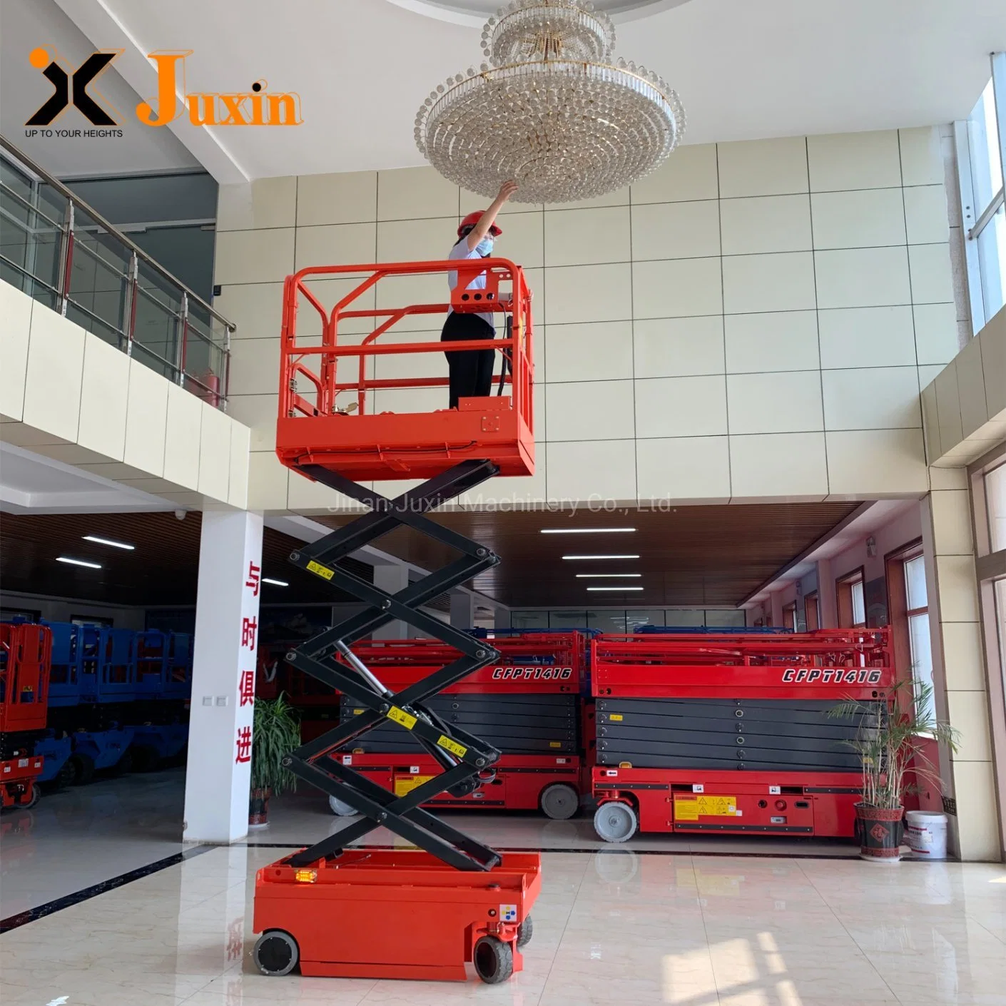 Mobile Hydraulic Lift Double Scissor Table Electric Scissor Lift Service Platform