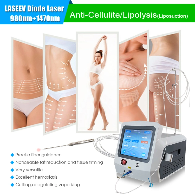 Laseev Yaser Best Sale 980nm 1470nm Ent Surgical Veins Varicose Blood Vessels Neck Endolaser Fiberlift Laserterapia Endovenous Liposuction Laser