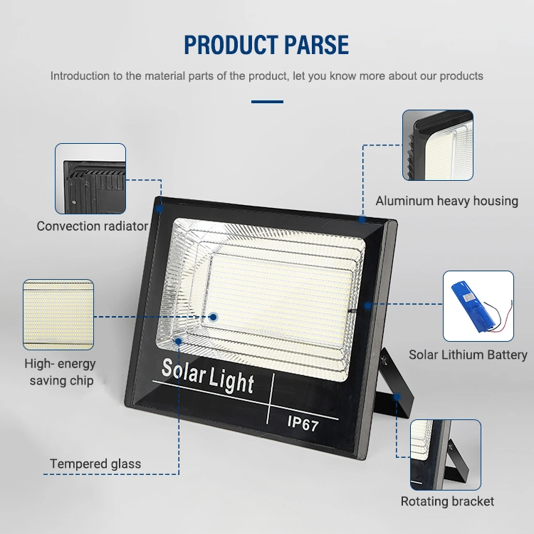 Fernbedienung Garten Outdoor Tragbare Solar Flood Light Factory Preis