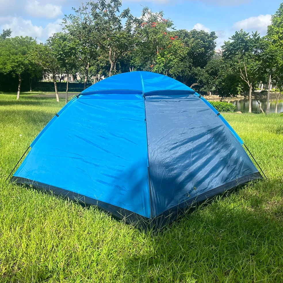 Outdoor Tragbares Doppel-Regenschutz Camping Zelt für 2/4/6 Personen