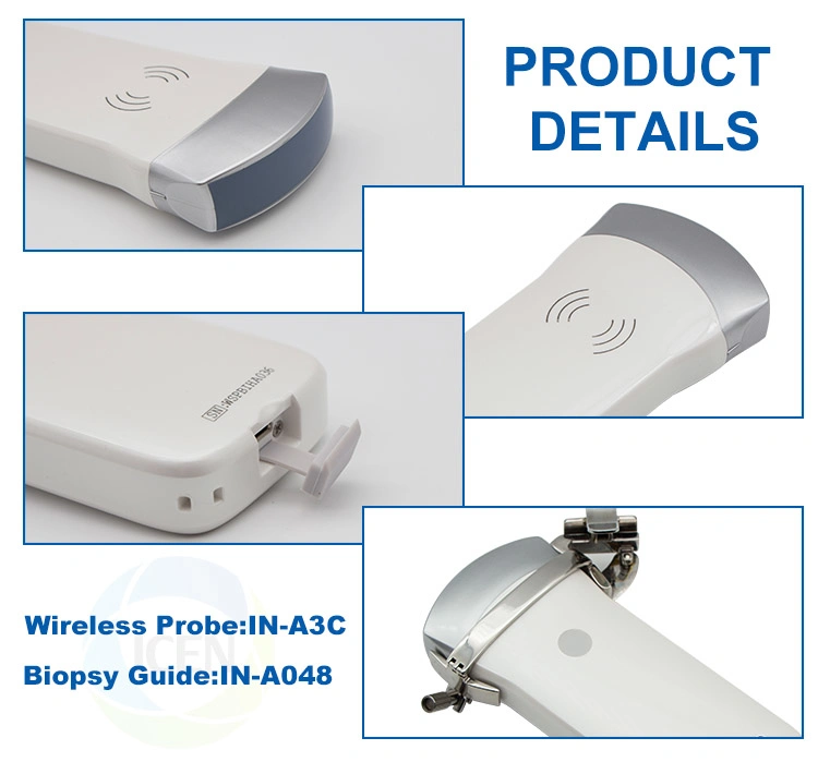 IN-A3C de la tecnología inalámbrica Bluetooth Siemens sonda de ultrasonido escáner Precio para portátiles.