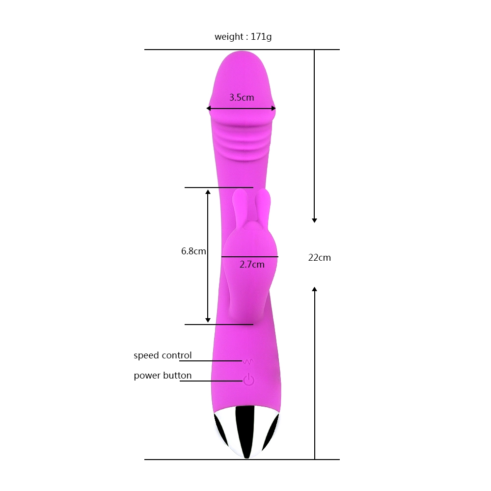 Low Price Female Sex Pleasure Product Rabbit Vibrator Adult Sex Toy for Women