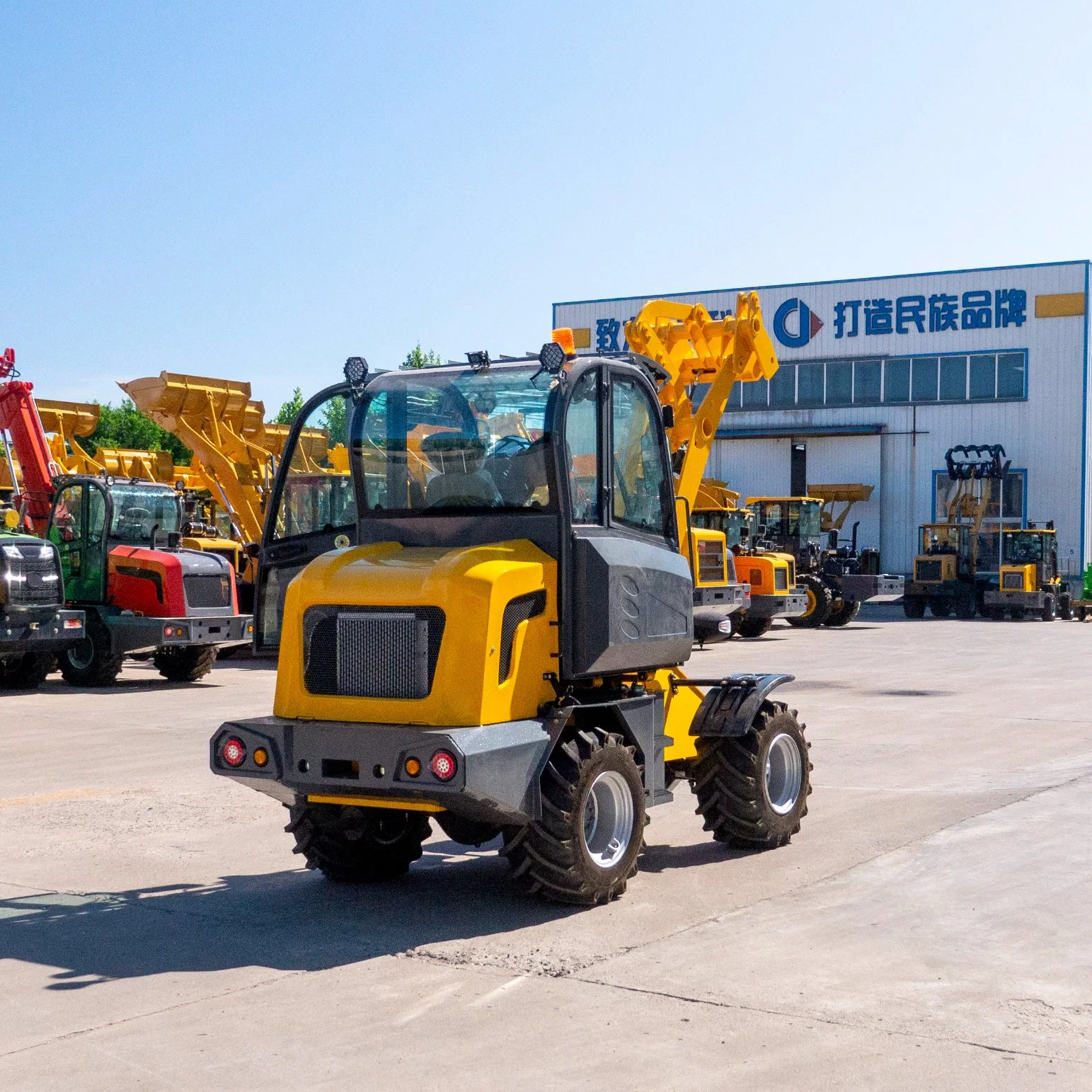 Factory Direct 1.0ton Agricultural Machinery Compact Articulated Mini Loader