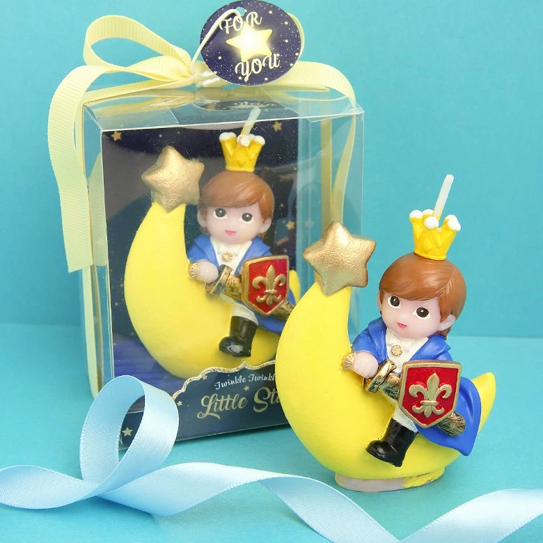 Unique Birthday Candles Kids Cake Candle Little Prince on The Moon for Birthday Party Supplies