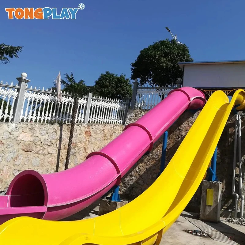 Water Park Equipment Fiberglass Water Slide Super Trumpet Spiral Slide Amusement Park for Theme Park Aquatic