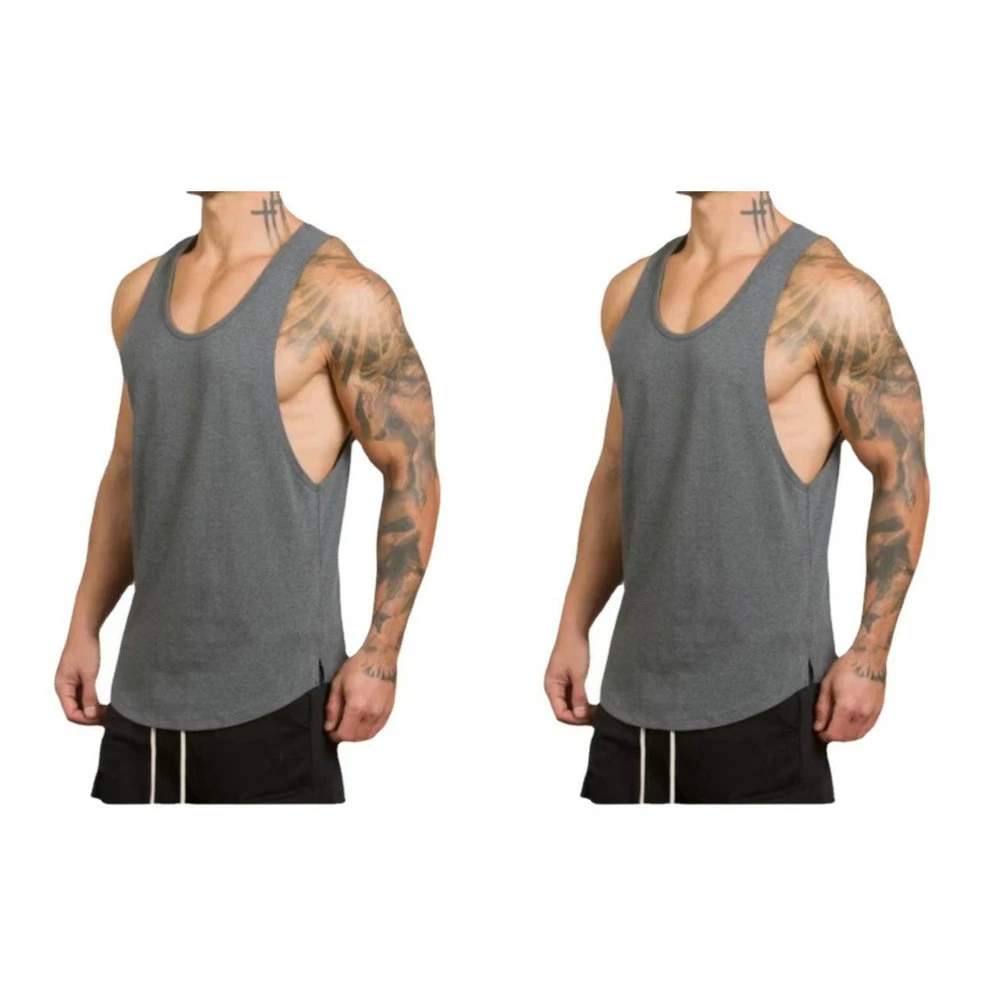 Men Sleeveless Tank Top Muscle Tee Singlet Bodybuilding Fitness Workout Gym Wear Wbb18556