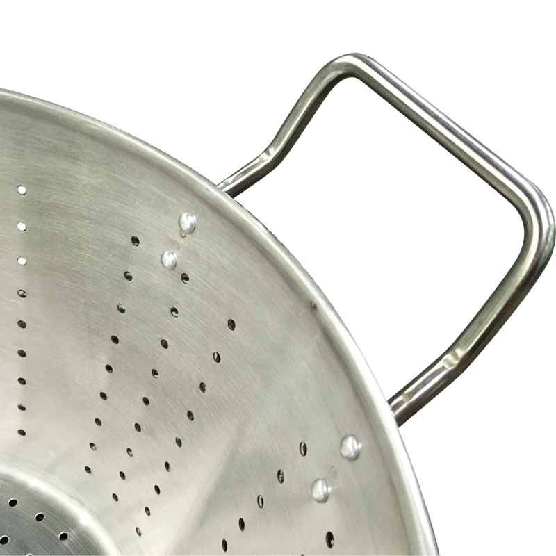 Commercial Fruit Vegetable Heavy Duty Colander Stainless Steel Strainer with Handle