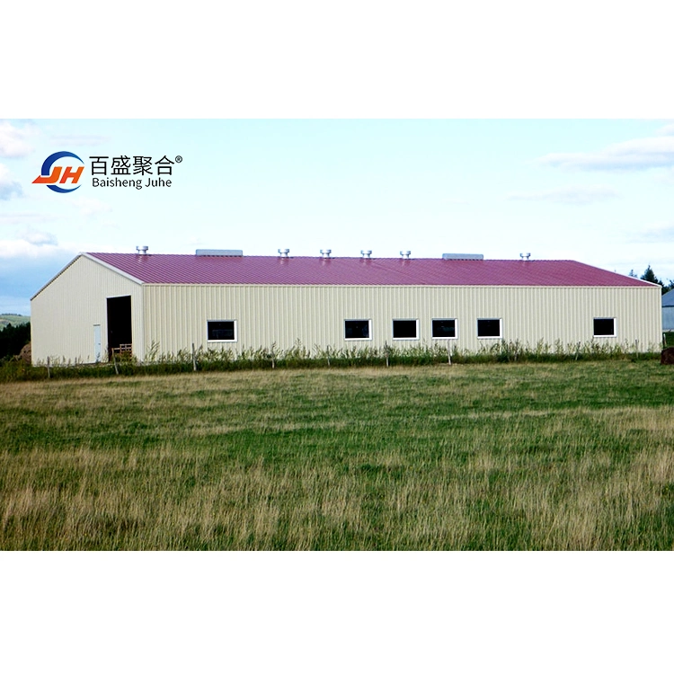 Low Cost High Strength H-Section Beam Steel Structure for Warehouse/Workshop/Office Building/Cow Shed/Hangar Industrial Steel Structure Building Warehouse Shed
