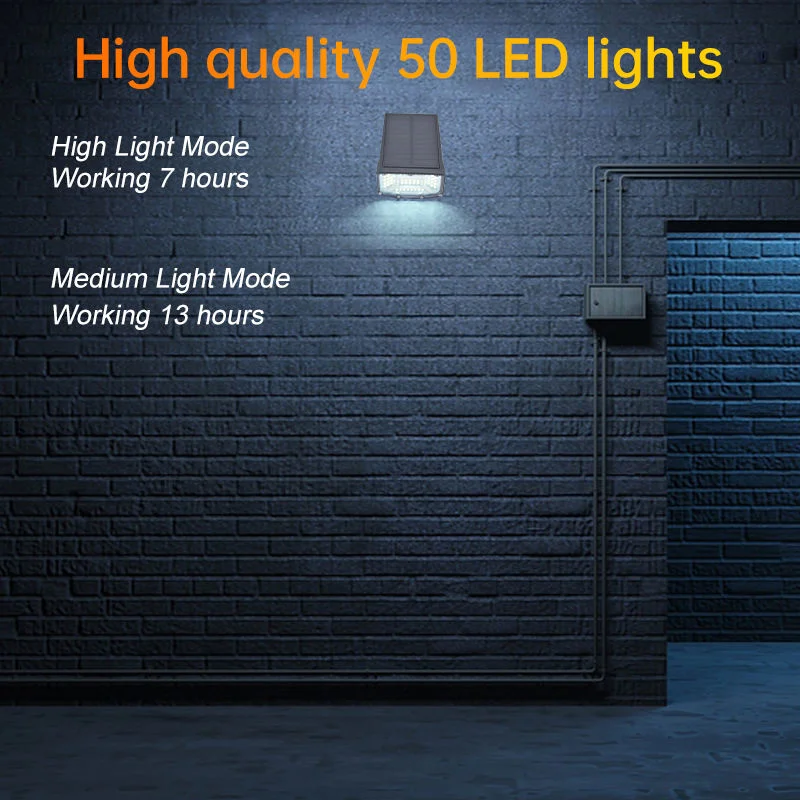 High quality/High cost performance Cheap Price 50 LED Lights Outdoor Waterproof Solar Spot Light