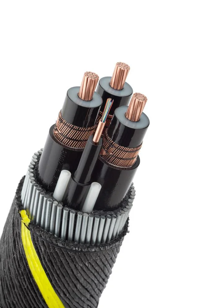 Single Core XLPE Optical Fiber Submarine Cable