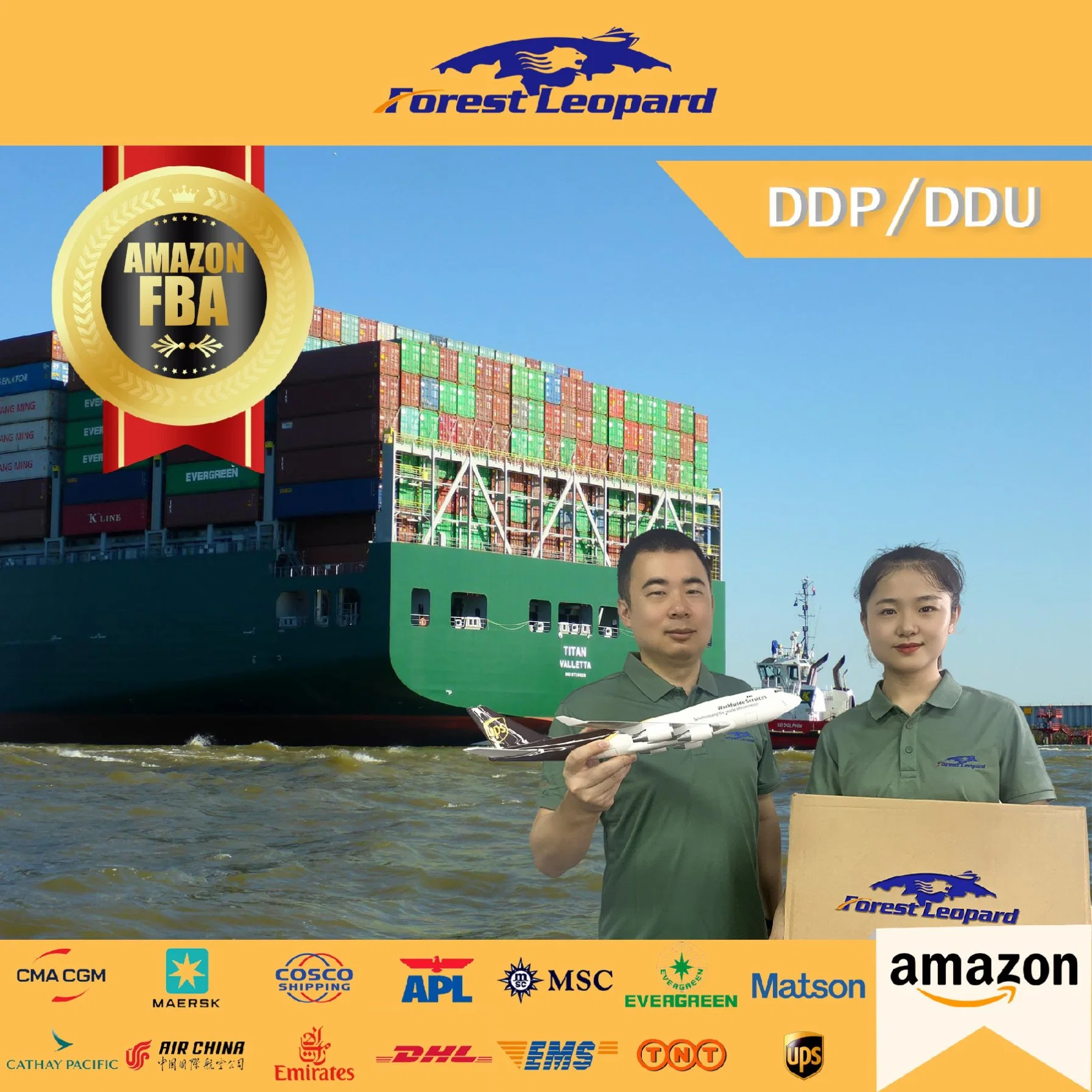 USA Lagertür zu Dor zu Versand durch Amazon Lagerhaus in ca. USA China nach USA Shenzhen Logistics Company DDP Fast Sea