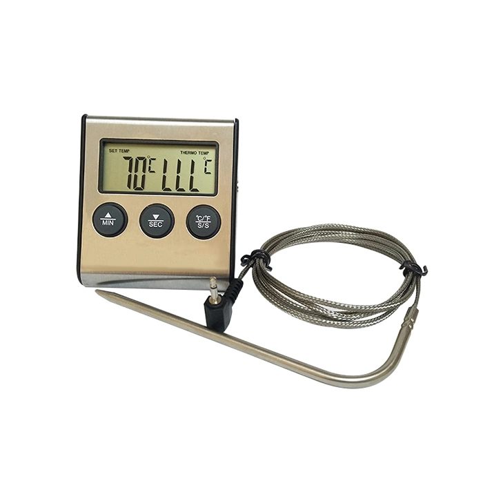 Manufacturer Direct Supply Digital BBQ Meat Kitchen Candy Thermometer with Timer