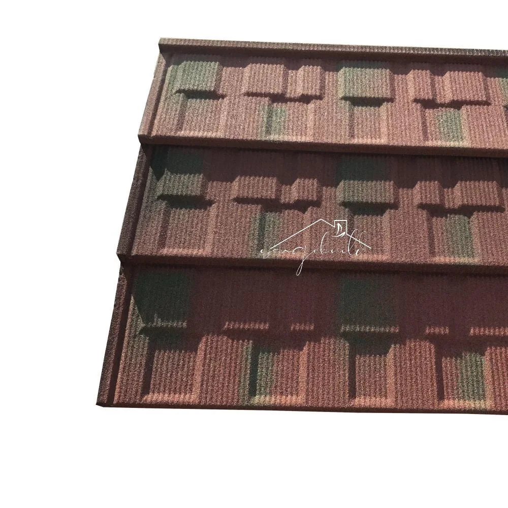 Tile Roofing Sheets Metal Roof Stone Coated Kerala Roofing Tile Price in Zambia Gambia Liberia Made in China