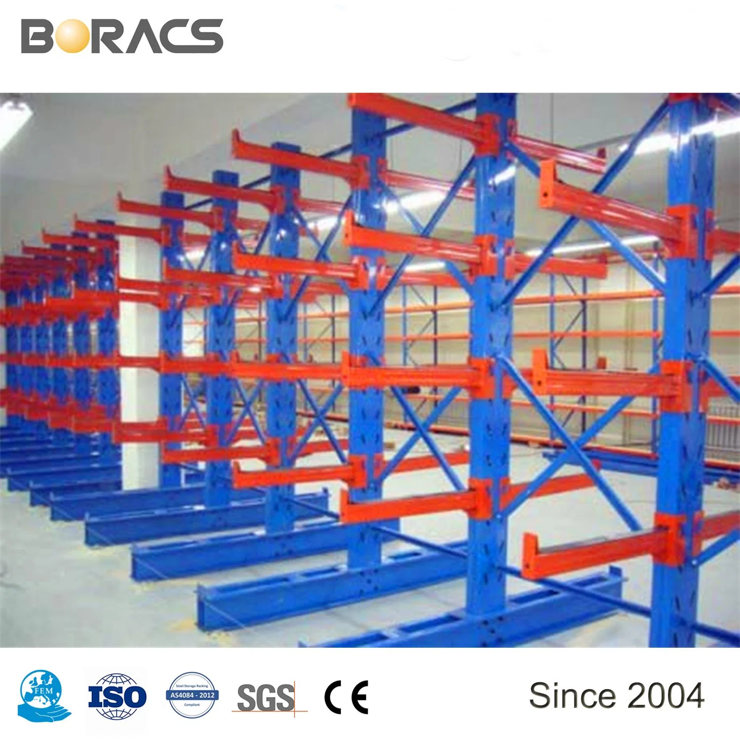 OEM et ODM Heavy Duty Adjustable Industrial Steel Metal Warehouse Storage Cantilever Racking/Steel Cantilever Racking