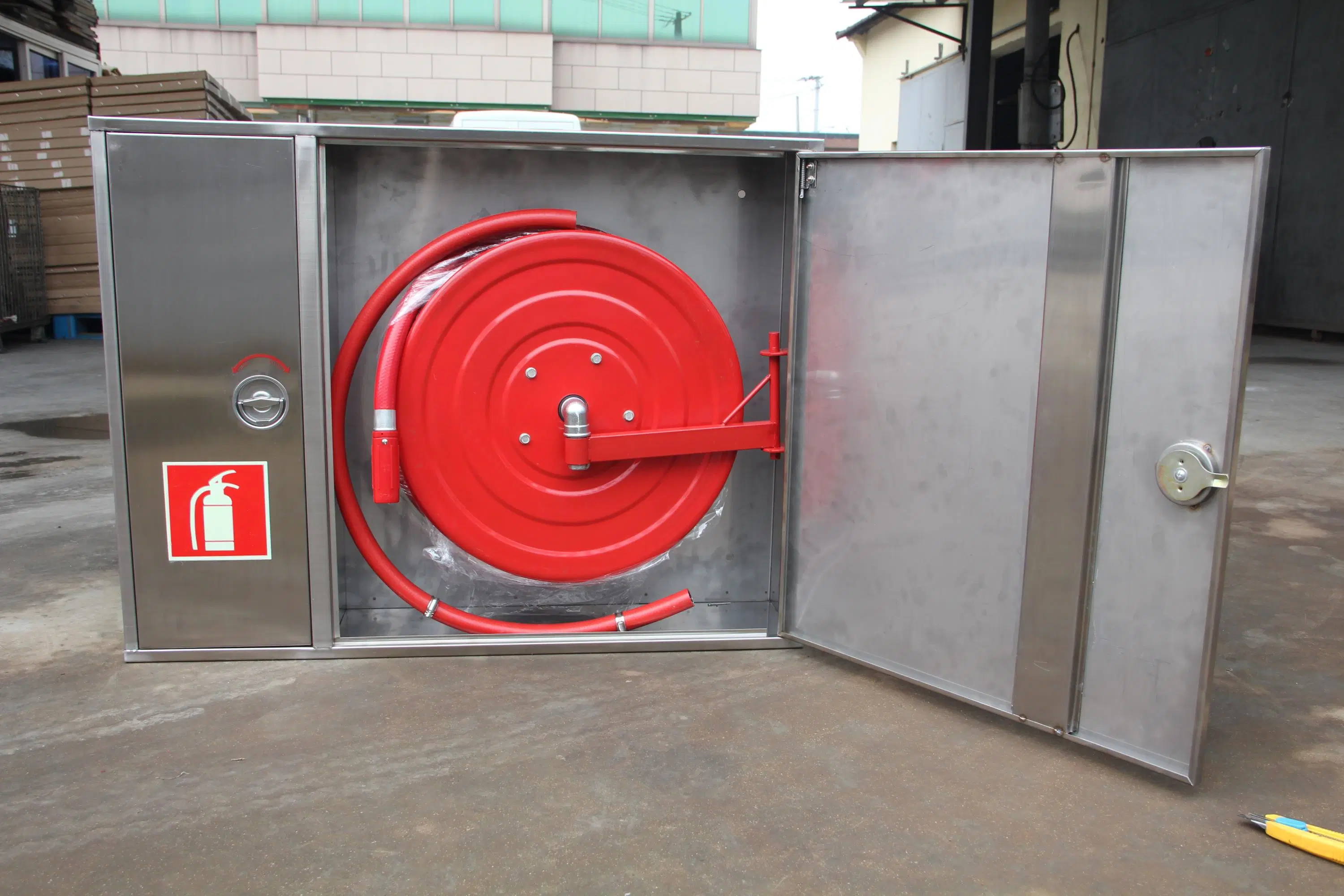 Hot Sale Stainless Steel Fire Hose Reel Cabinet