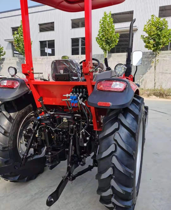 Tractor de ruedas bajo Precio Rendimiento de alta calidad/alto costo 80hp, 90hp, 100hp Agricultura Agrícola Awning