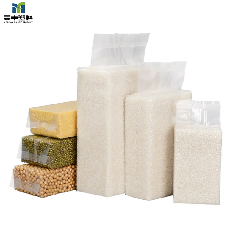 Food Grade Plastic Vacuum Rice Beans Packing Bag