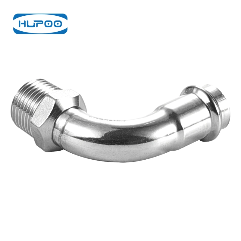 90 Degree V Profile Equal Elbow Stainless Steel Pipe Fitting