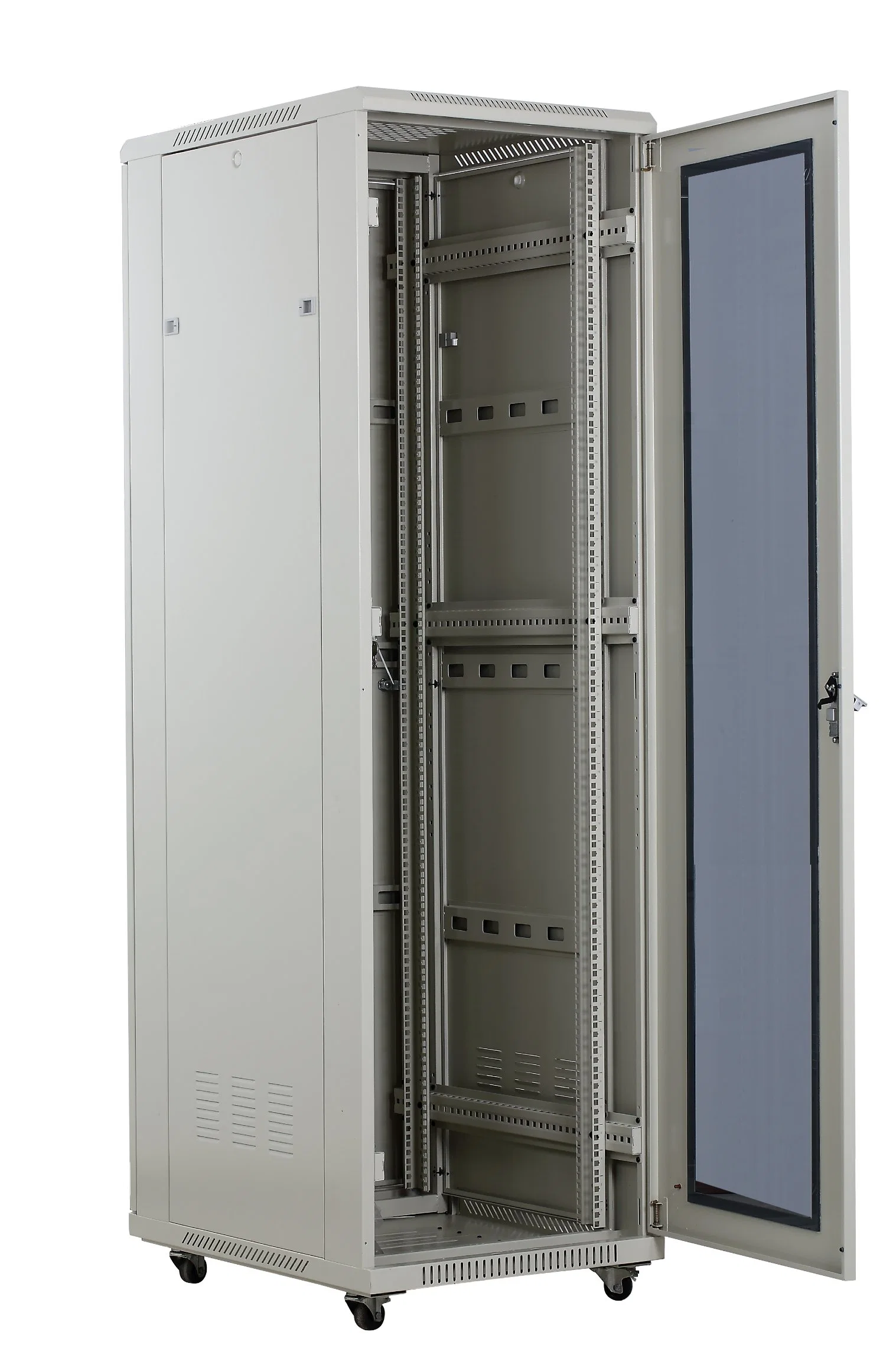 Good Price32u 42u Portable Server Rack Floor Standing Glass Door DDF Network Cabinet