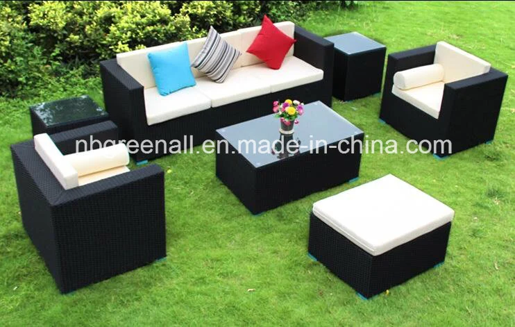 Rattan Garden Modern Home Patio Office Living Room Sofa Bed Furniture (GN-9089S)