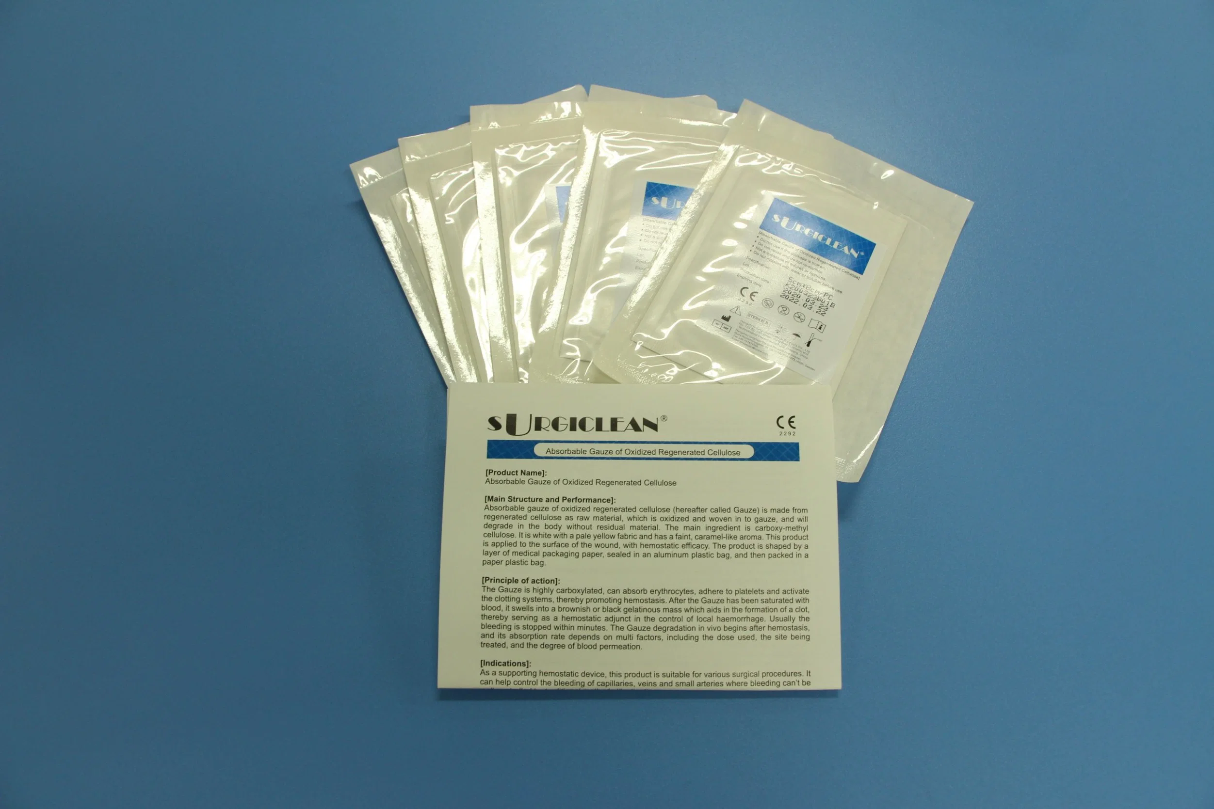 CE OEM Medical Supplies Absorbent Gauze for Hospital Hemostatic Sterile Cellulose Medical Gauze