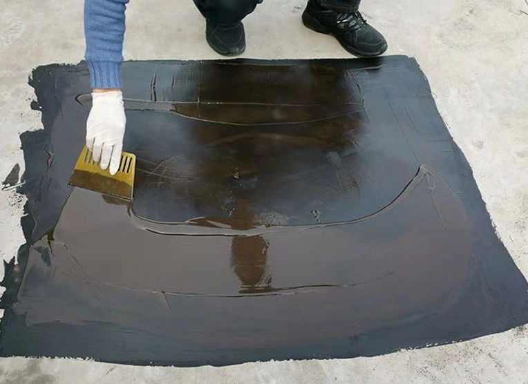 High Elastic Modified Bitumen Waterproof Coating Highly Elastic Rubber Polymer Liquid Coil