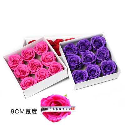 Flower Soap 30 PCS Bath Rose Soap Flower in Heart Shape Box