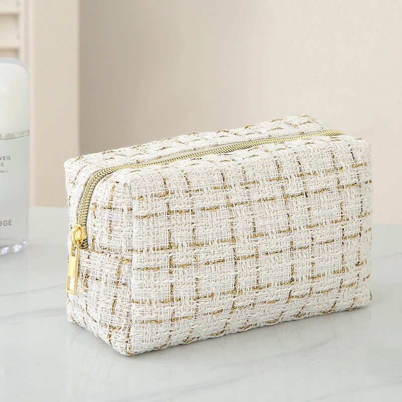 Korean Checkerboard Checkered Portable Makeup Portable Bag Makeup