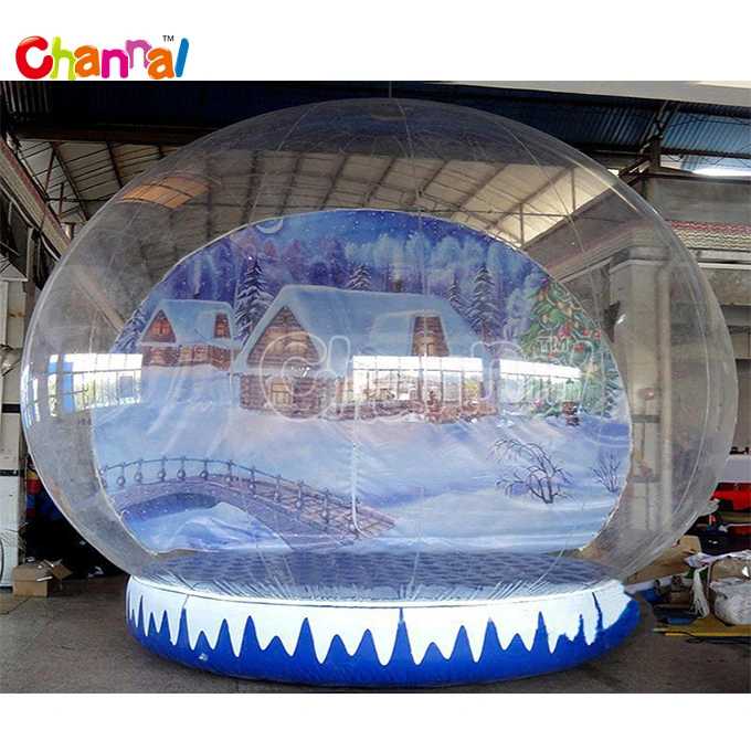 Giant Inflatable Snow Globe Photo Booth Inflatable Human Size Snow Globe