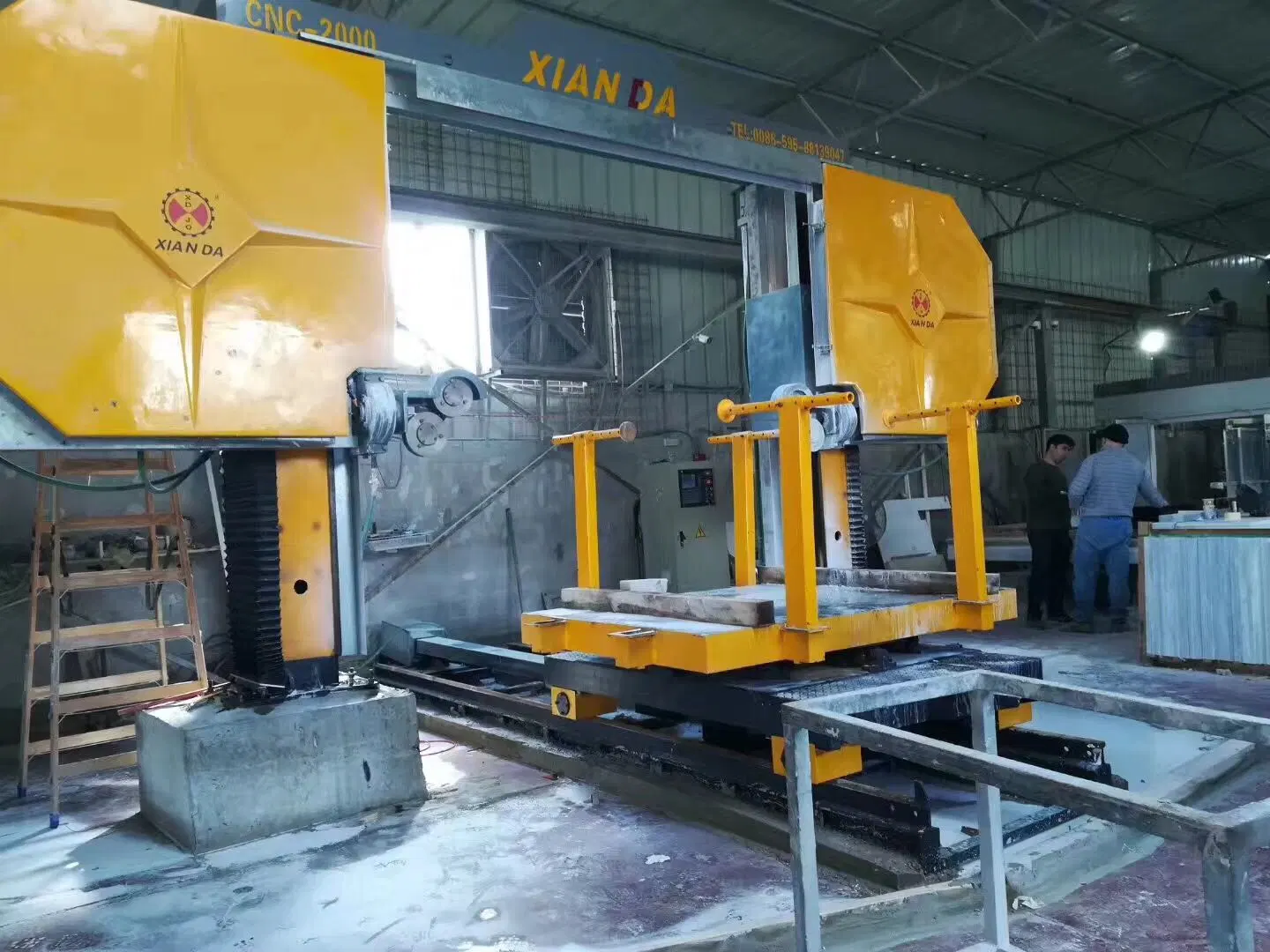 Xianda Four-Spindle Linkage CNC Diamond Wire Saw Machine for Cutting Marble&Granite