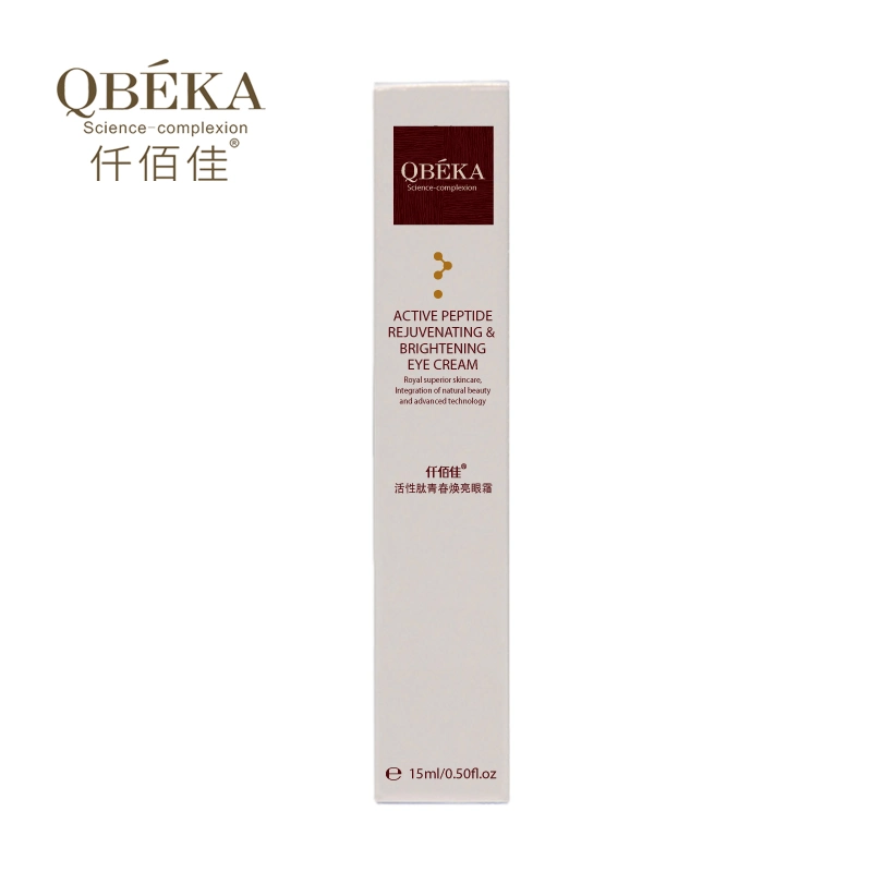 OEM Disponible Qbeka péptido activo Rejuvenative iluminando Eye crema anti arrugas de círculo oscuro Remover