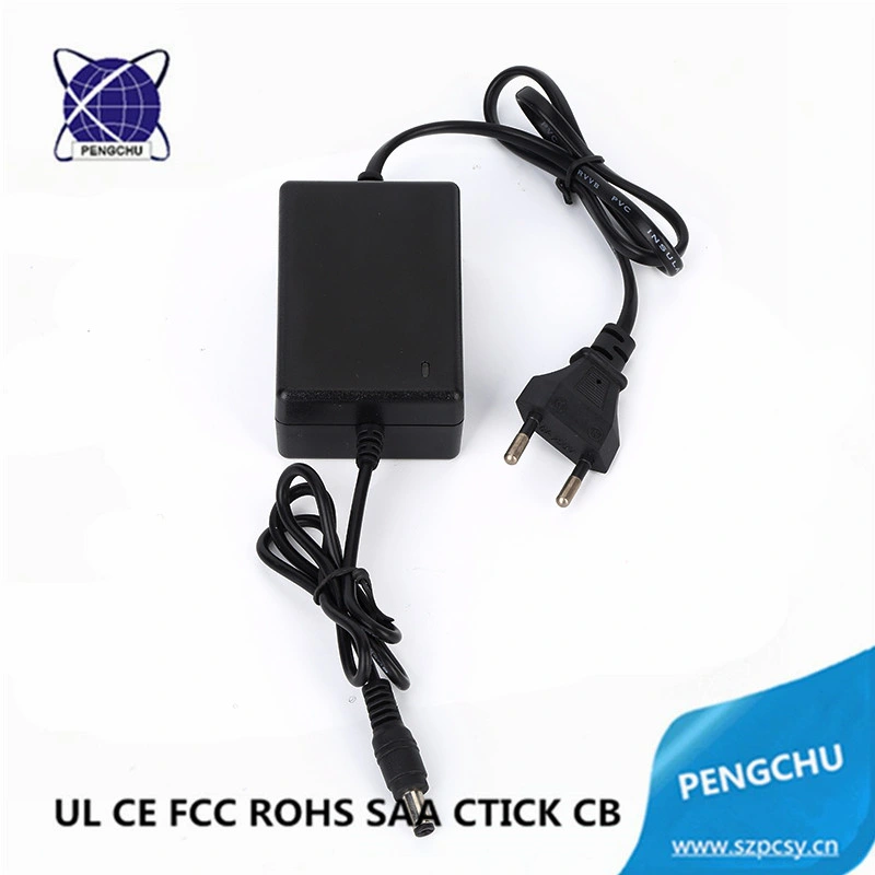 Desktop AC/DC Power Supply Adapter EU Plug 12V 2A 24W with ETL CE FCC RoHS SAA Ctick CB PSE