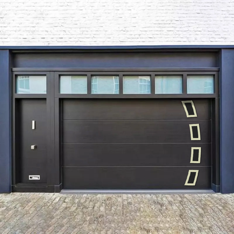 Aluminum Clear Frost Glass Panel Garage Doors Prices for Sale