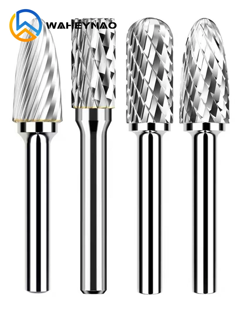 D 12mm Double Cut Solid Carbide Rotary Burr Porting Tools Carbide Burrs