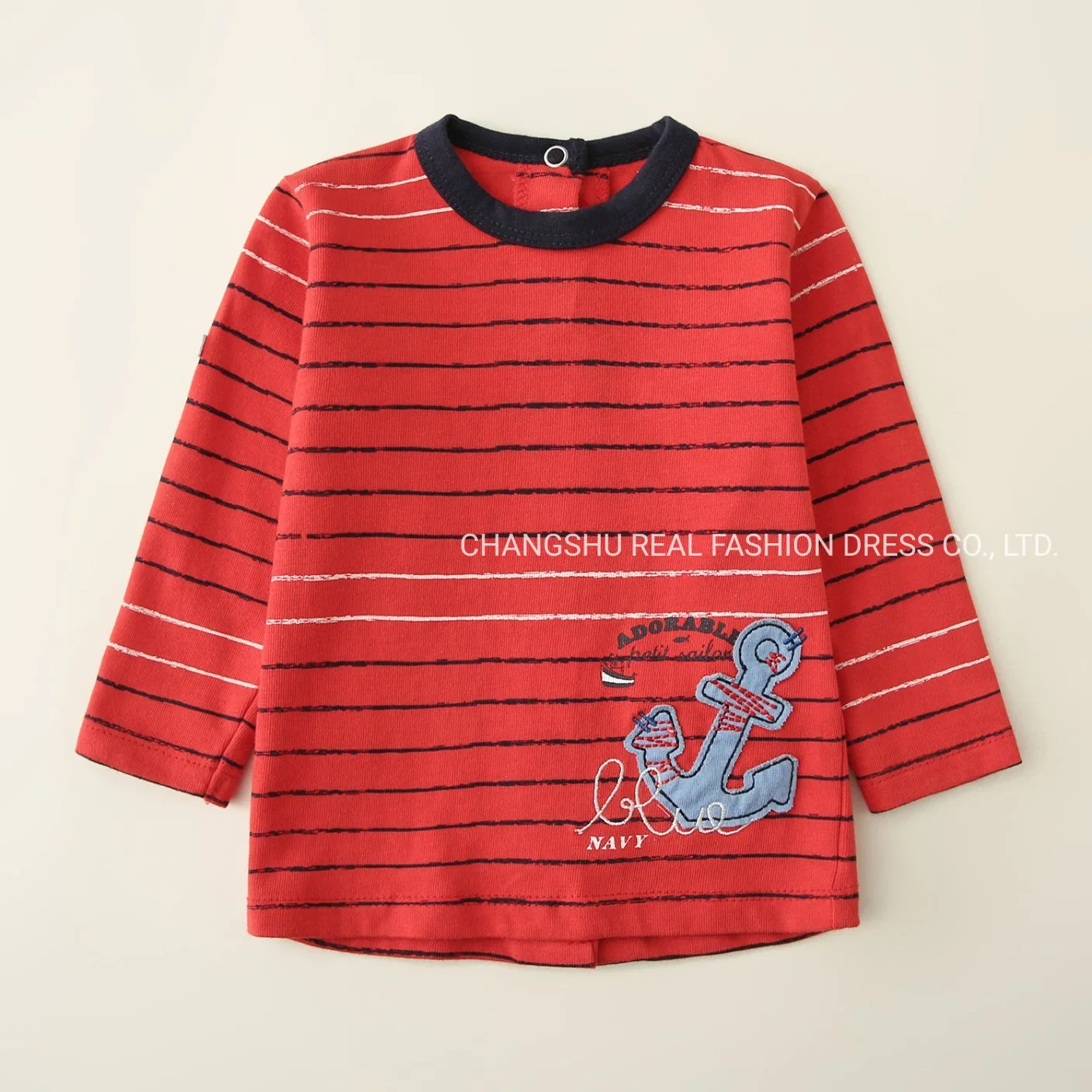 Vêtements d'enfants Garçon Fille Kids chemise rouge de l'usure et d'impression avec applique