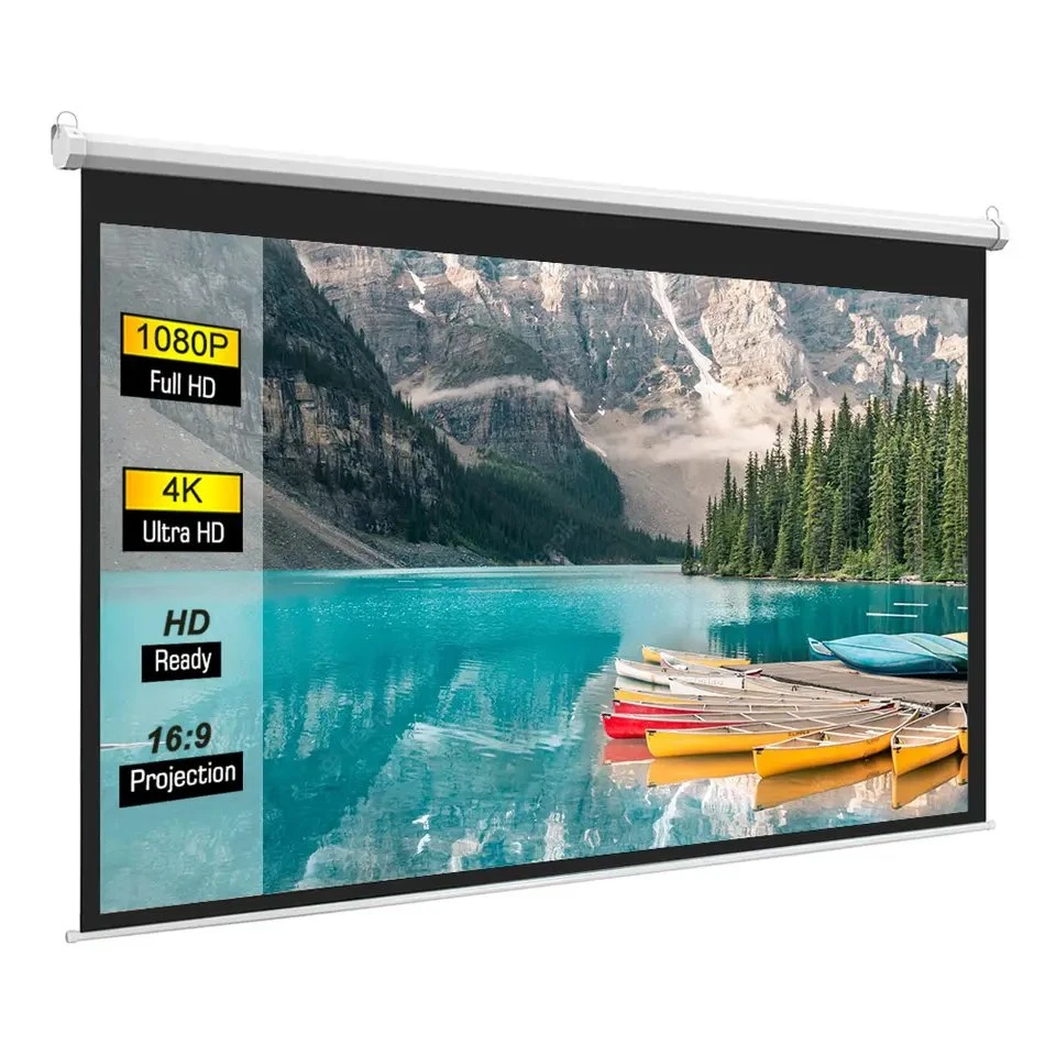 180" Inch Electric Motorised Projector Screen Home Theatre HD Projection