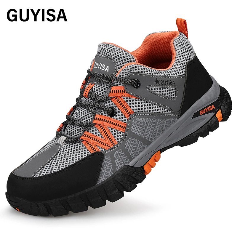 Guyisa Summer Fashion Anti-Smash Anti-Puncture Comfortable Wear-Resistant Outdoor Work Safety Shoes