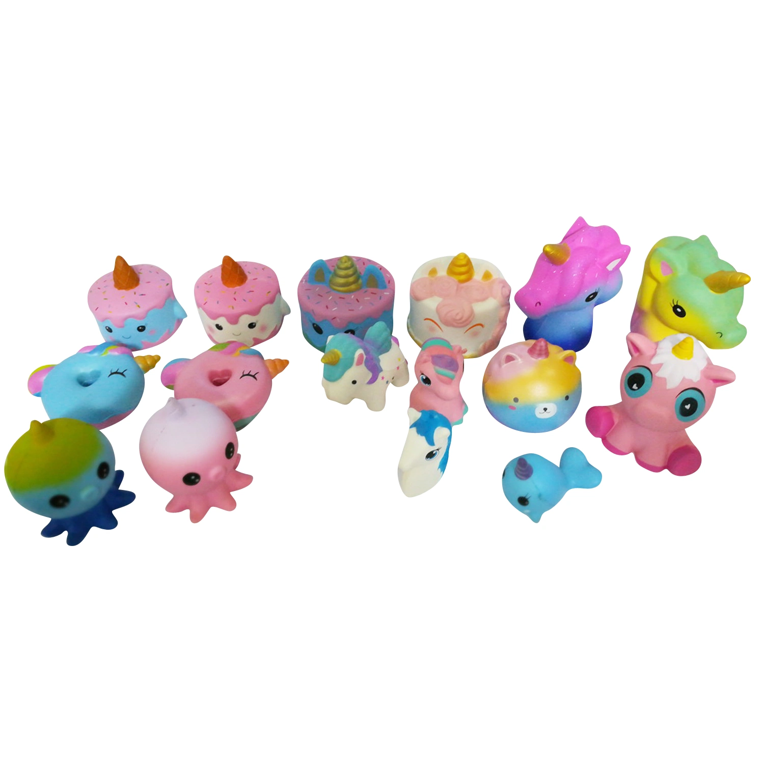 2023 New Products Wholesale/Supplier Unicorns Squishy Slow Rising Toys Squishies