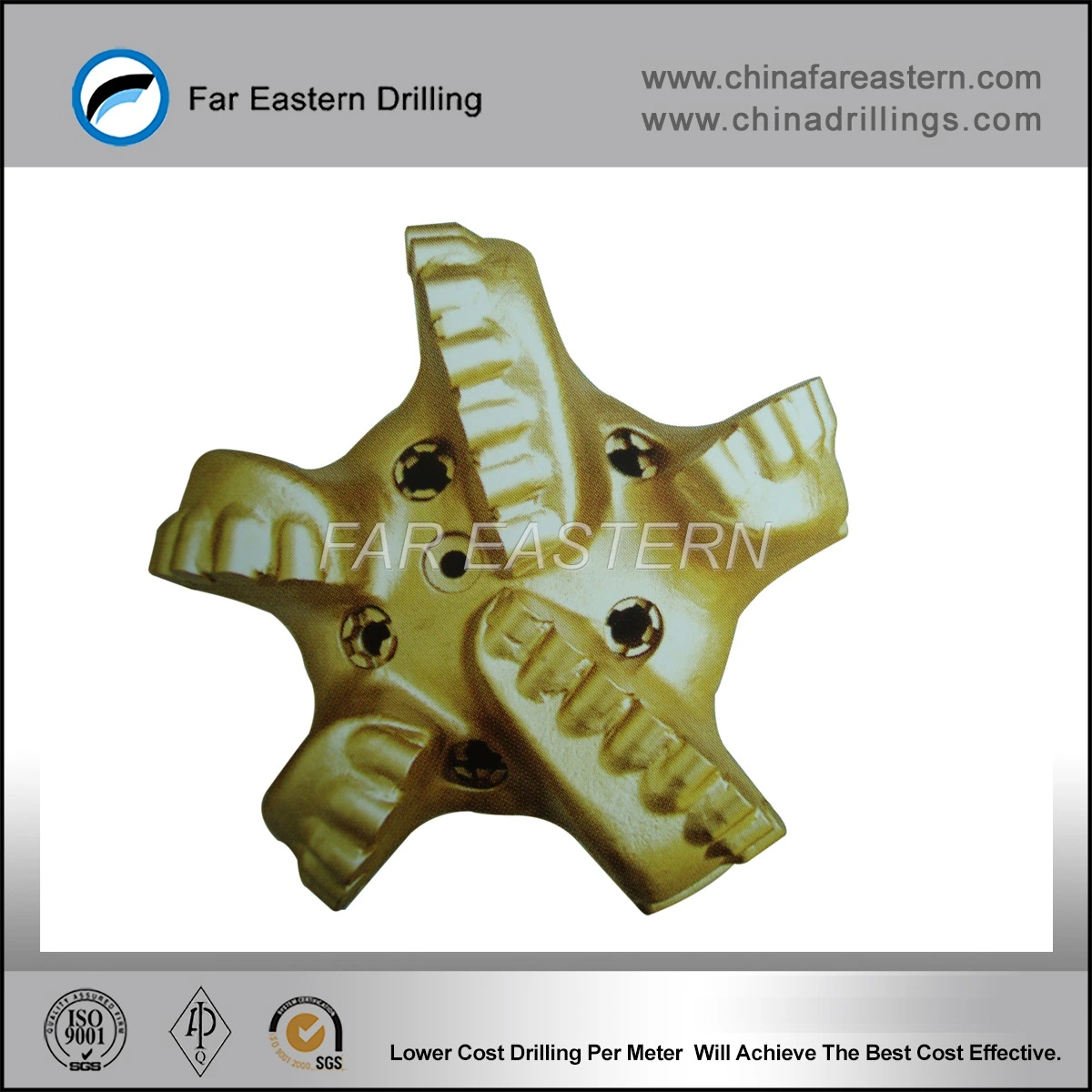 Matriz de la API de la fábrica de la PDC Cuerpo Rock Dilling Bits para pozo profundo en stock