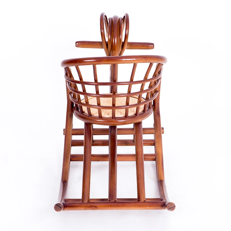 Rattan-Weaved Rocking Horse for Kids