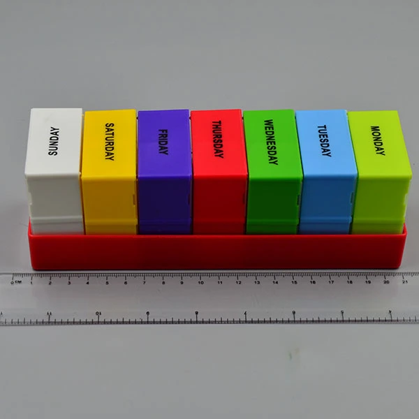 Customized Logo 4 Compartments Pill Box Organizer Pill Case Organiser Wholesale/Supplier