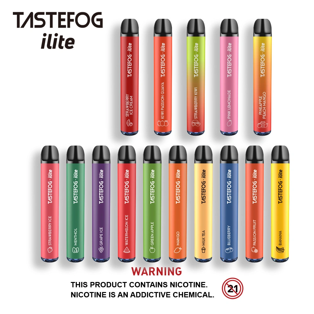 Hot Selling Tastefog vape Wholesale/Supplier 500/600 Puffs Disposable/Chargeable Vape with Fruit Flavors