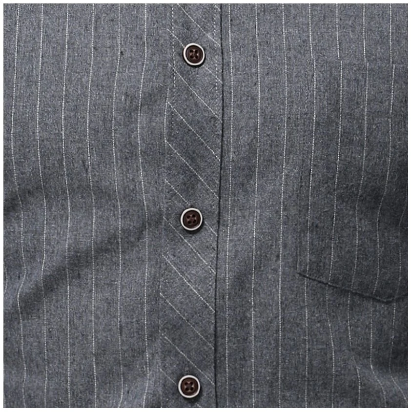 OEM Men's Formal Shirts Plus Size Striped Business Shirts Wholesale/Supplier in Stock