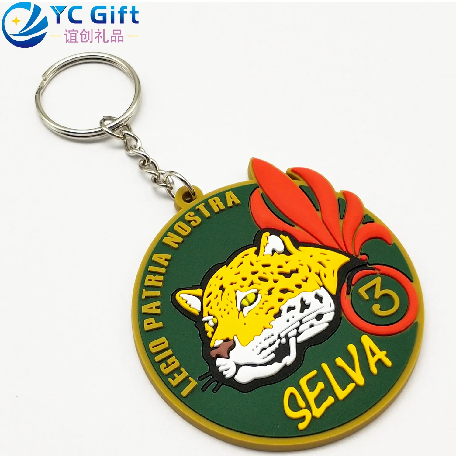 Fabricante de plástico Personalizada Coração Chave Moda Finder personalizados de Natal Loja Dom Keychains floco de comércio por grosso de produtos de Promoção de PVC de fantasia