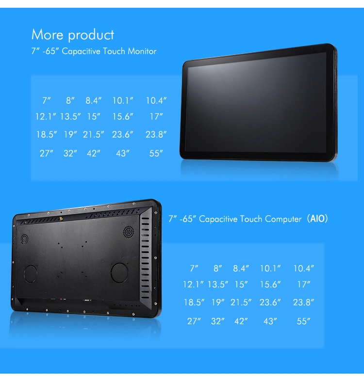 Linux Windows Android OS Computer PCAP Open Frame Touchscreen LCD-Display 7 Zoll All-in-One-Computer